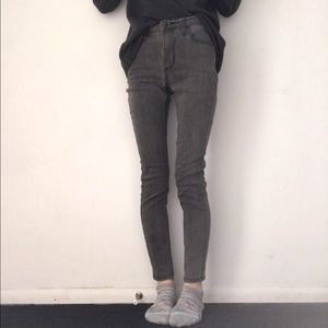 Gray Free People Jeans